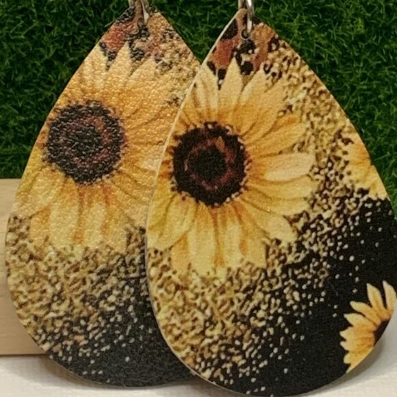 Sunflower Earring, Boho Earring, Flower Jewelry, Gift Idea, Bohoemian Earring - Picture 3 of 6